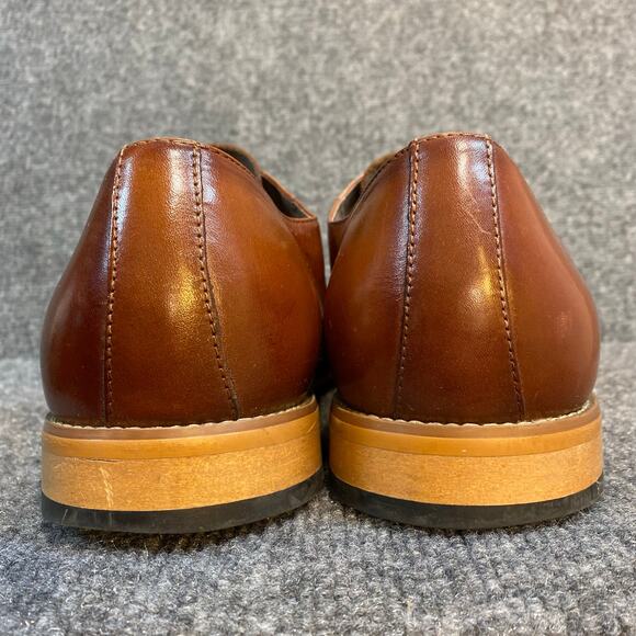 Stacy Adams DESMOND Mens 13 Brown Leather Cap Toe Monk Strap Oxford Dress Shoe main image 6